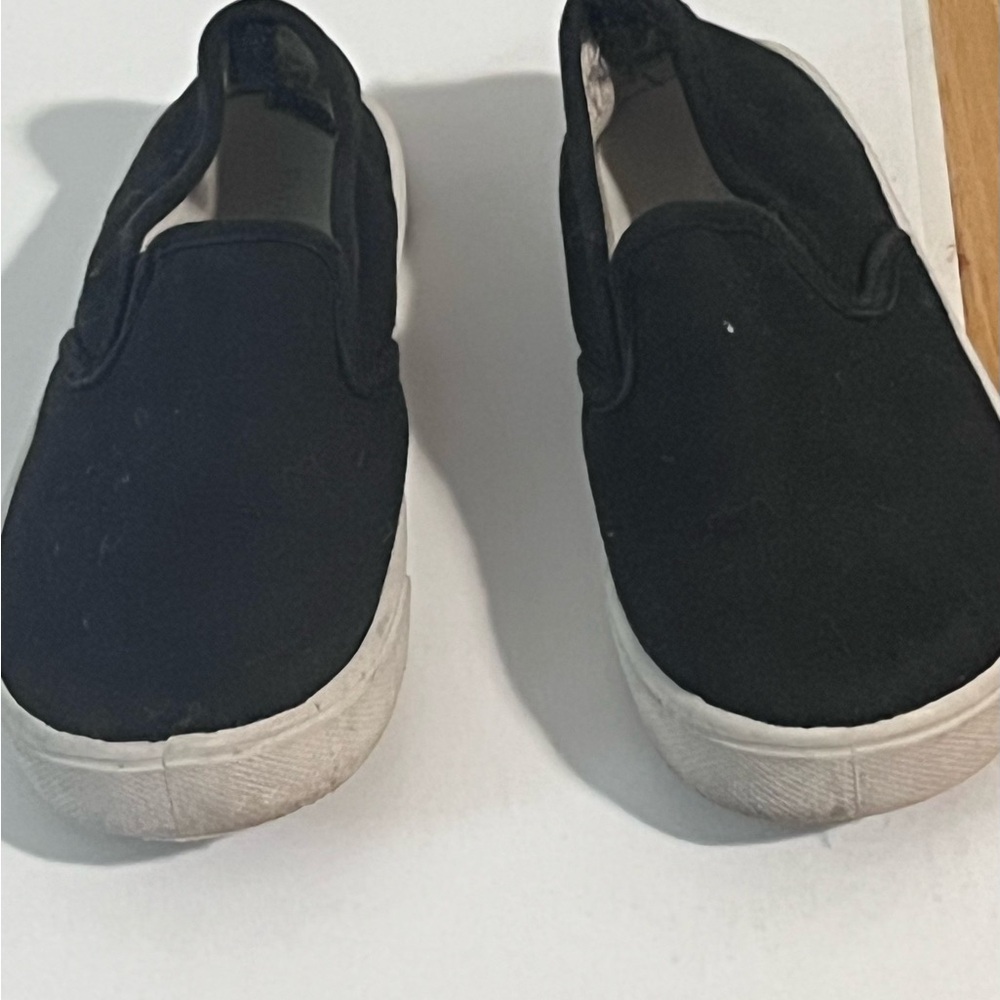 Faded Glory Kids Black Slip-On Sneakers